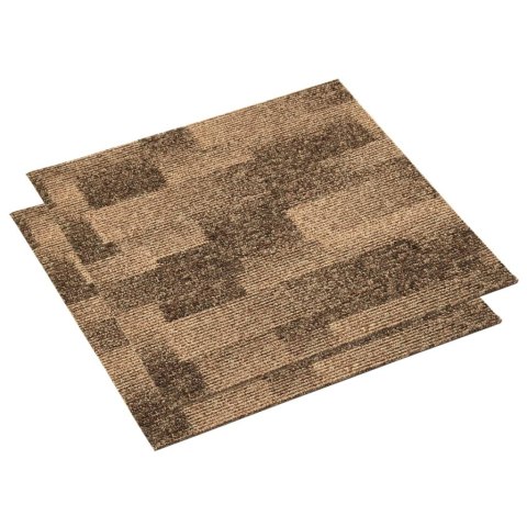 PODŁOGOWE PŁYTKI DYWANOWE 20 SZT 5M² BRĄZOWE