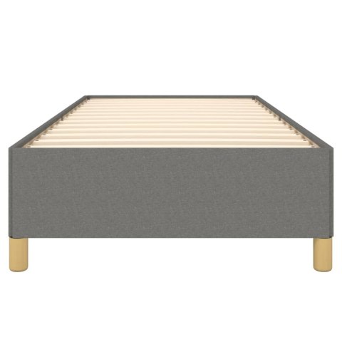 RAMA ŁÓŻKA CIEMNOSZARA 90X190CM OBITA TKANINĄ