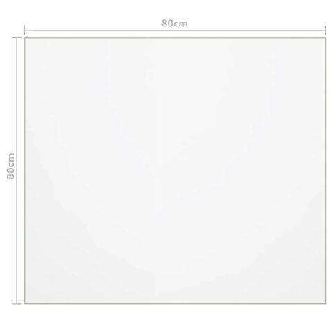 MATA OCHRONNA NA STÓŁ MATOWA 80X80CM 2MM PVC