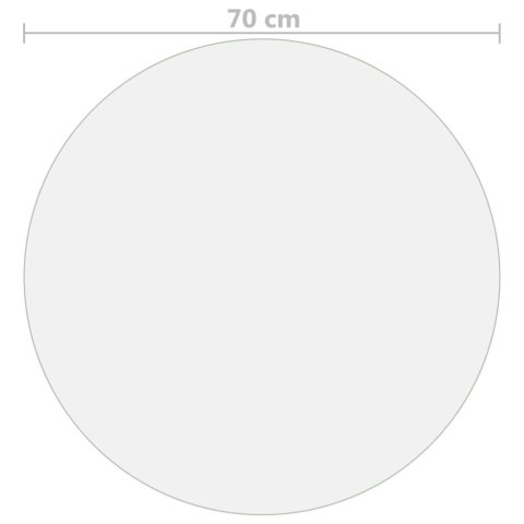 MATA OCHRONNA NA STÓŁ PRZEZROCZYSTA Ø 70CM 2MM PVC