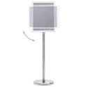 STOJAK NA PLAKAT A4 SREBRNY STOP ALUMINIUM