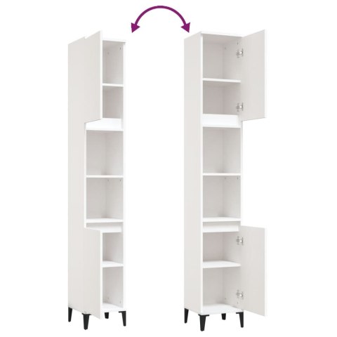 SZAFKA ŁAZIENKOWA BIAŁA 30X30X190CM