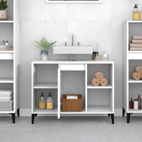 SZAFKA POD UMYWALKĘ BIAŁA 80X33X60CM
