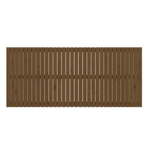 WEZGŁOWIE ŁÓŻKA MIODOWY BRĄZ 204X3X90CM DREWNO SOSNOWE