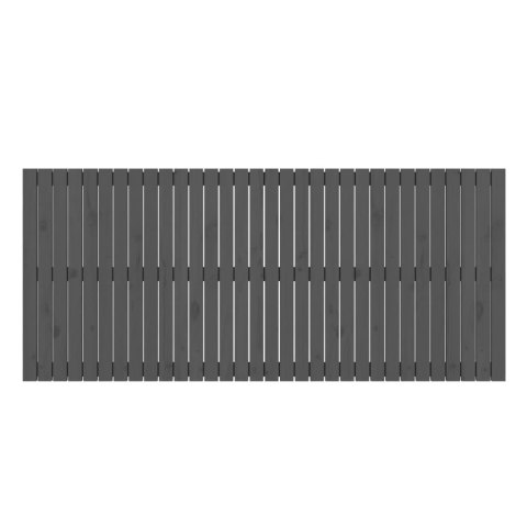 WEZGŁOWIE ŁÓŻKA SZARE 204X3X90CM DREWNO SOSNOWE