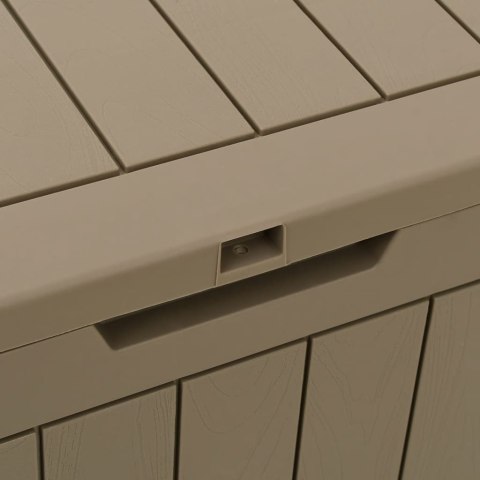 SKRZYNIA OGRODOWA JASNOBRĄZOWA 55,5X43X53CM