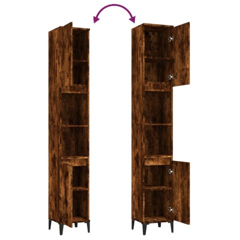 SZAFKA ŁAZIENKOWA PRZYDYMIONY DĄB 30X30X190CM