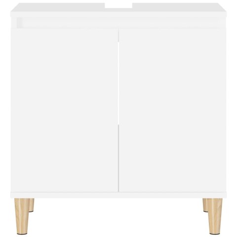 SZAFKA POD UMYWALKĘ BIAŁA 58X33X60CM