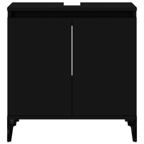 SZAFKA POD UMYWALKĘ CZARNA 58X33X60CM