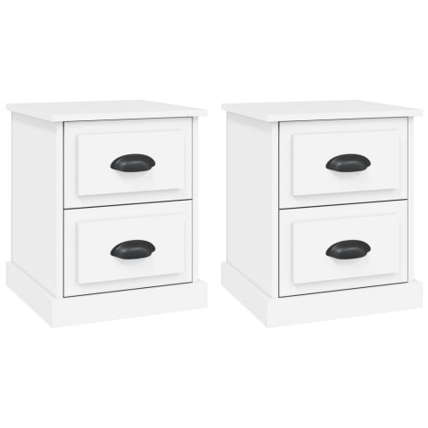 SZAFKI NOCNE 2 SZTUKI BIAŁE 39X39X47,5CM