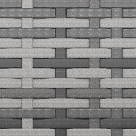 ŚRODKOWE MODUŁY SOFY Z PODUSZKAMI 2 SZT SZARE POLIRATTAN