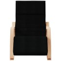 FOTEL BUJANY CZARNY TAPICEROWANY TKANINĄ