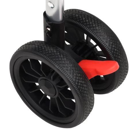 WÓZEK DLA PSA KOTA CZERWONY SKŁADANY TKANINA OXFORD 300D DO 15KG