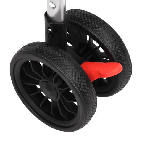 WÓZEK DLA PSA KOTA SZARY SKŁADANY TKANINA OXFORD 300D DO 15KG