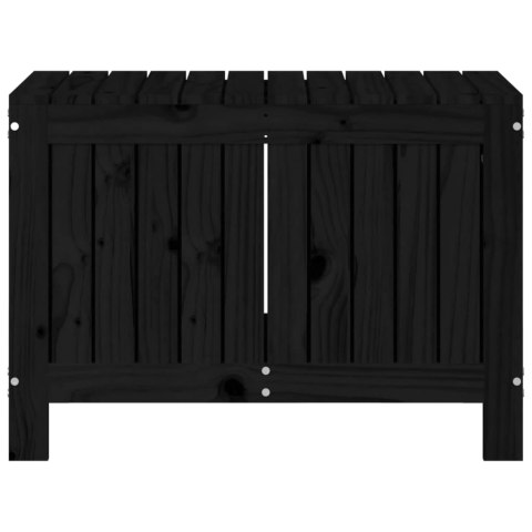 SKRZYNIA OGRODOWA CZARNA 76X42,5X54CM SOSNOWA