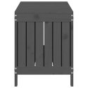 SKRZYNIA OGRODOWA SZARA 108X42,5X54CM DREWNO SOSNOWE