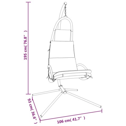 HUŚTAWKA OGRODOWA LEŻAK FOTEL WISZĄCY BUJANY