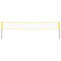 SIATKA DO BADMINTONA ŻÓŁTO-CZARNA 600X155CM POLIETYLEN