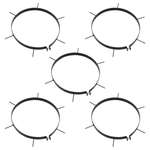 OBRĘCZE Z KOLCAMI DO AERATORA 5 SZT Ø30CM ŻELAZO