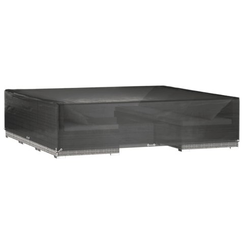 POKROWIEC NA MEBLE OGRODOWE 16 OCZEK 240X240X55CM KWADRAT