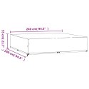 POKROWIEC NA MEBLE OGRODOWE 16 OCZEK 240X240X55CM KWADRAT