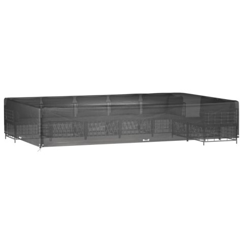 POKROWIEC NA MEBLE OGRODOWE 16 OCZEK 325X205X60CM PROSTOKĄT