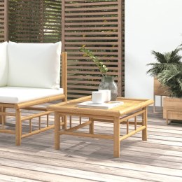 STOLIK OGRODOWY 65X55X30CM BAMBUSOWY