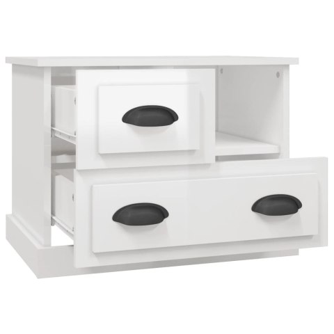 SZAFKA NOCNA BIAŁA POŁYSK 60X39X45CM