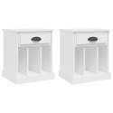 SZAFKI NOCNE 2 SZT BIAŁE 43X36X50CM