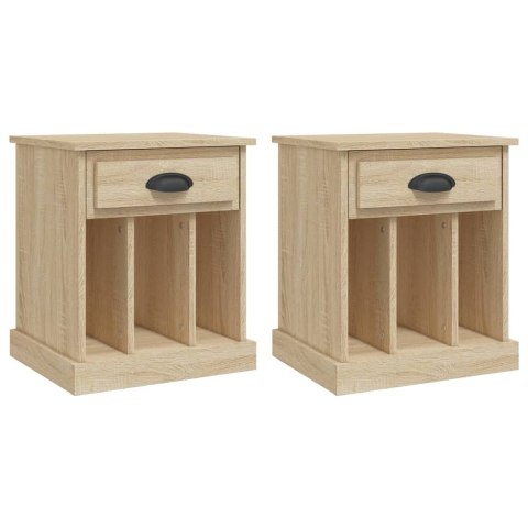 SZAFKI NOCNE 2 SZT DĄB SONOMA 43X36X50CM