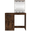 TOALETKA Z LED PRZYDYMIONY DĄB 90X50X132,5CM