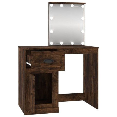 TOALETKA Z LED PRZYDYMIONY DĄB 90X50X132,5CM