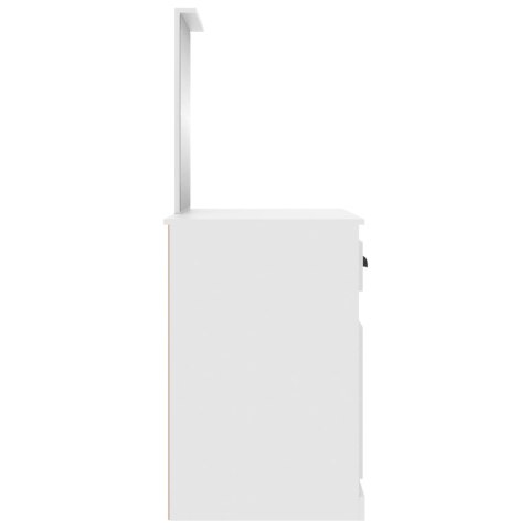 TOALETKA Z LUSTREM BIAŁA 90X50X132,5CM