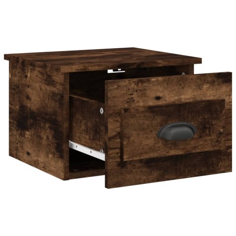 WISZĄCA SZAFKA NOCNA PRZYDYMIONY DĄB 41,5X36X28CM