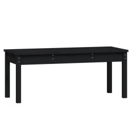 ŁAWKA OGRODOWA CZARNA 109X44X45CM DREWNO SOSNOWE