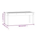 ŁAWKA OGRODOWA CZARNA 109X44X45CM DREWNO SOSNOWE