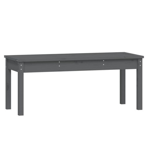 ŁAWKA OGRODOWA SZARA 109X44X45CM DREWNO SOSNOWE