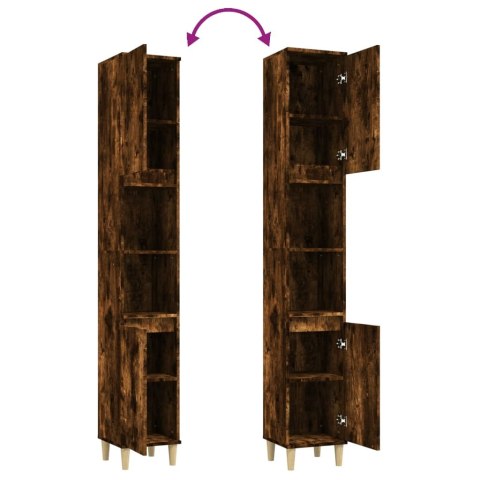 SZAFKA ŁAZIENKOWA PRZYDYMIONY DĄB 30X30X190CM