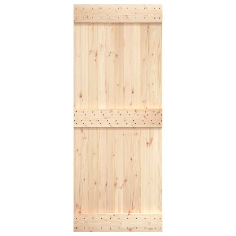 DRZWI PRZESUWNE 90X210CM DREWNO SOSNOWE