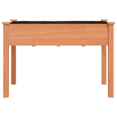 KWIETNIK Z WYŚCIÓŁKĄ BRĄZOWY 118X59X76CM DREWNO JODŁOWE