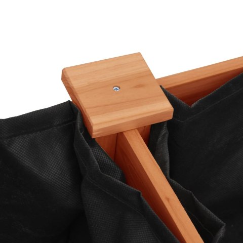 KWIETNIK Z WYŚCIÓŁKĄ BRĄZOWY 161X45X76CM DREWNO JODŁOWE