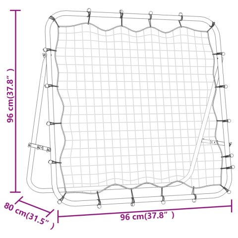 REGULOWANY REBOUNDER PIŁKARSKI 96X80X96CM STALI I PE