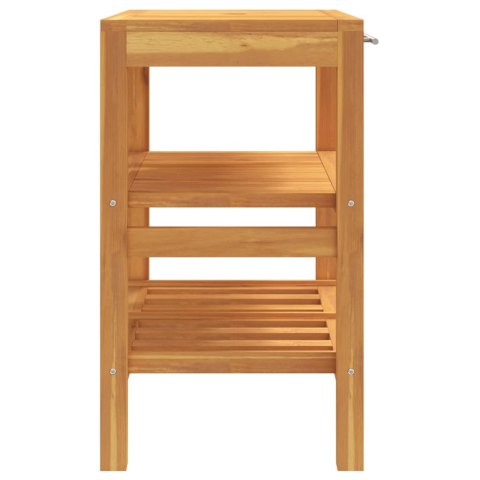 SZAFKA ŁAZIENKOWA 2 PÓŁKI 74X45X75CM DREWNO