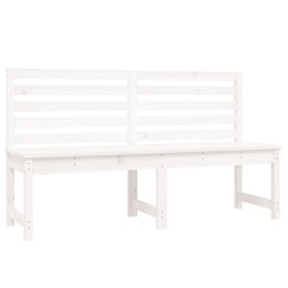 ŁAWKA OGRODOWA BIAŁA 157,5CM DREWNO SOSNOWE