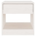 SZAFKA NOCNA BIAŁA 40X31X40CM DREWNO SOSNOWE