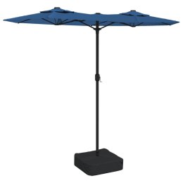 PARASOL OGRODOWY PODWÓJNY Z LED LAZUROWY 316X240CM