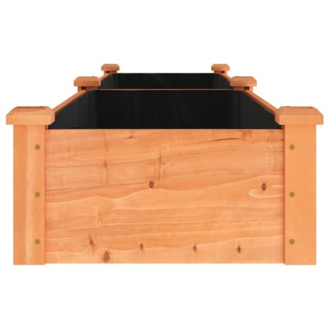 PODWYŻSZONA RABATA Z WYŚCIÓŁKĄ BRĄZOWA 240X45X25CM JODŁA