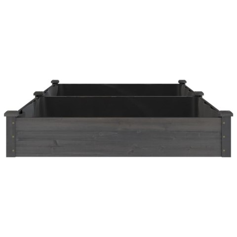 PODWYŻSZONA RABATA Z WYŚCIÓŁKĄ SZARA 240X120X25CM JODŁA