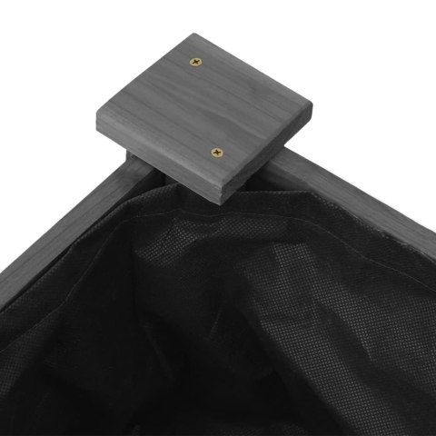 PODWYŻSZONA RABATA Z WYŚCIÓŁKĄ SZARA 240X120X25CM JODŁA