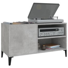 SZAFKA NA PŁYTY WINYLOWE SZAROŚĆ BETONU 84,5X38X48CM